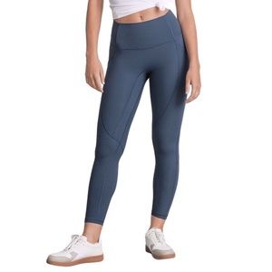 Everlane Perform Pocket Legging High Waist 7/8 Medium Atlantic Blue Womens Gym